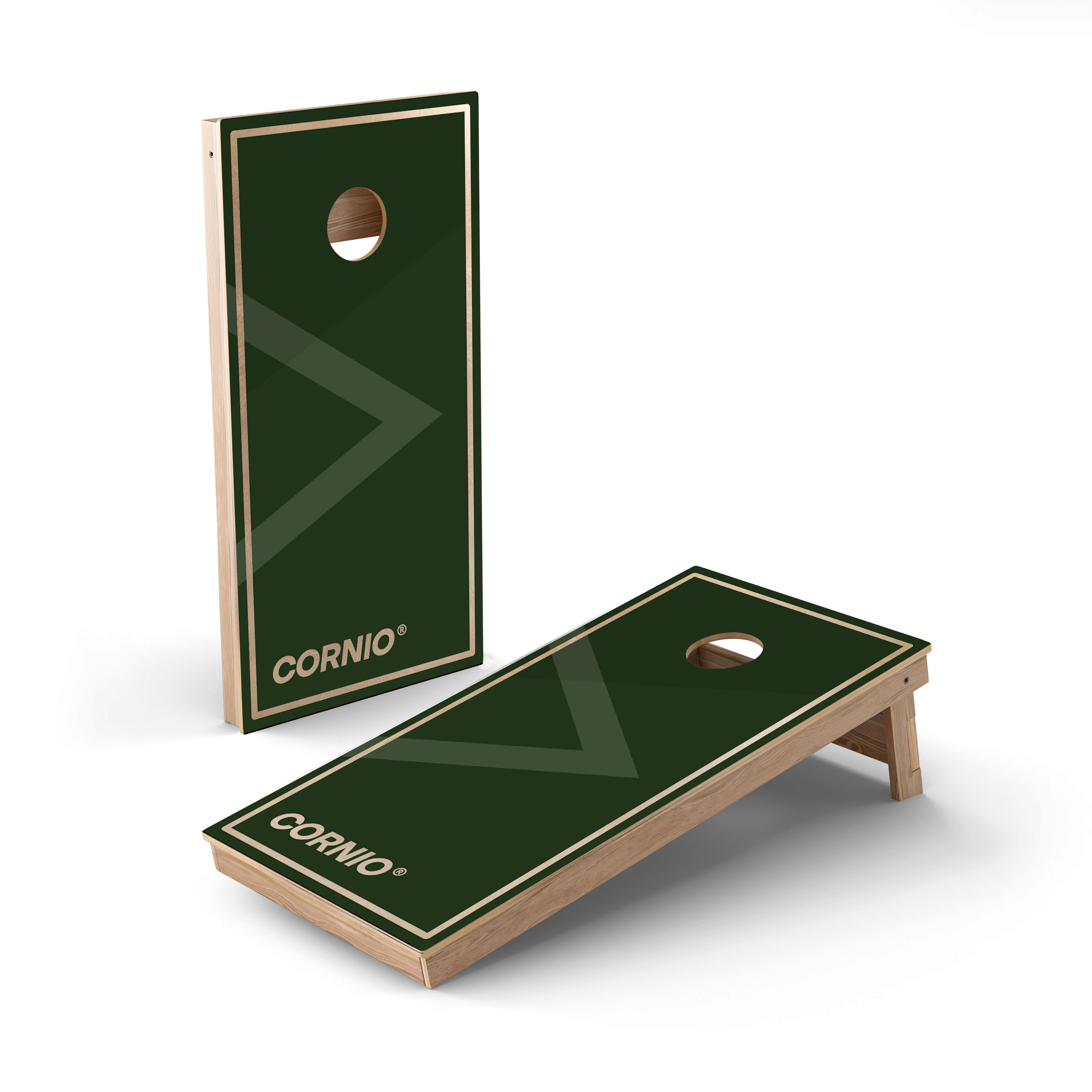 Planches cornhole personnalisées premium avec un design imprimé complet